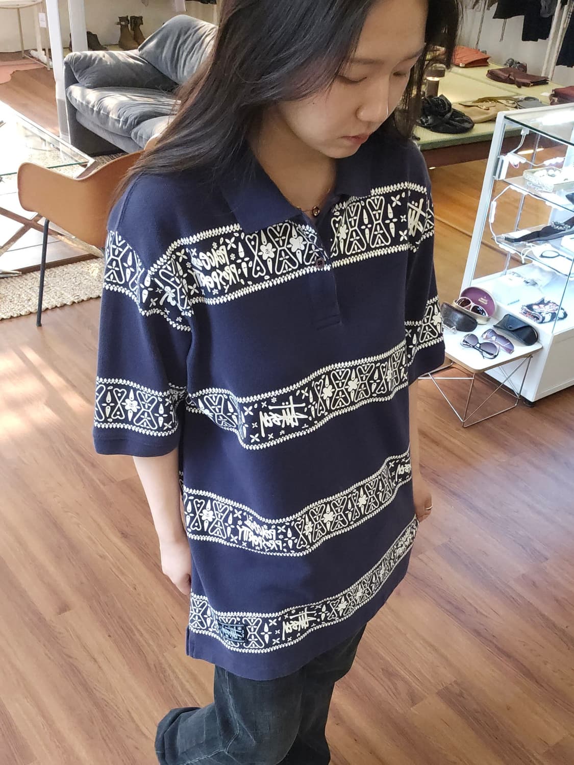 빈티지 스투시 00s 카라 티셔츠 상품이미지6
