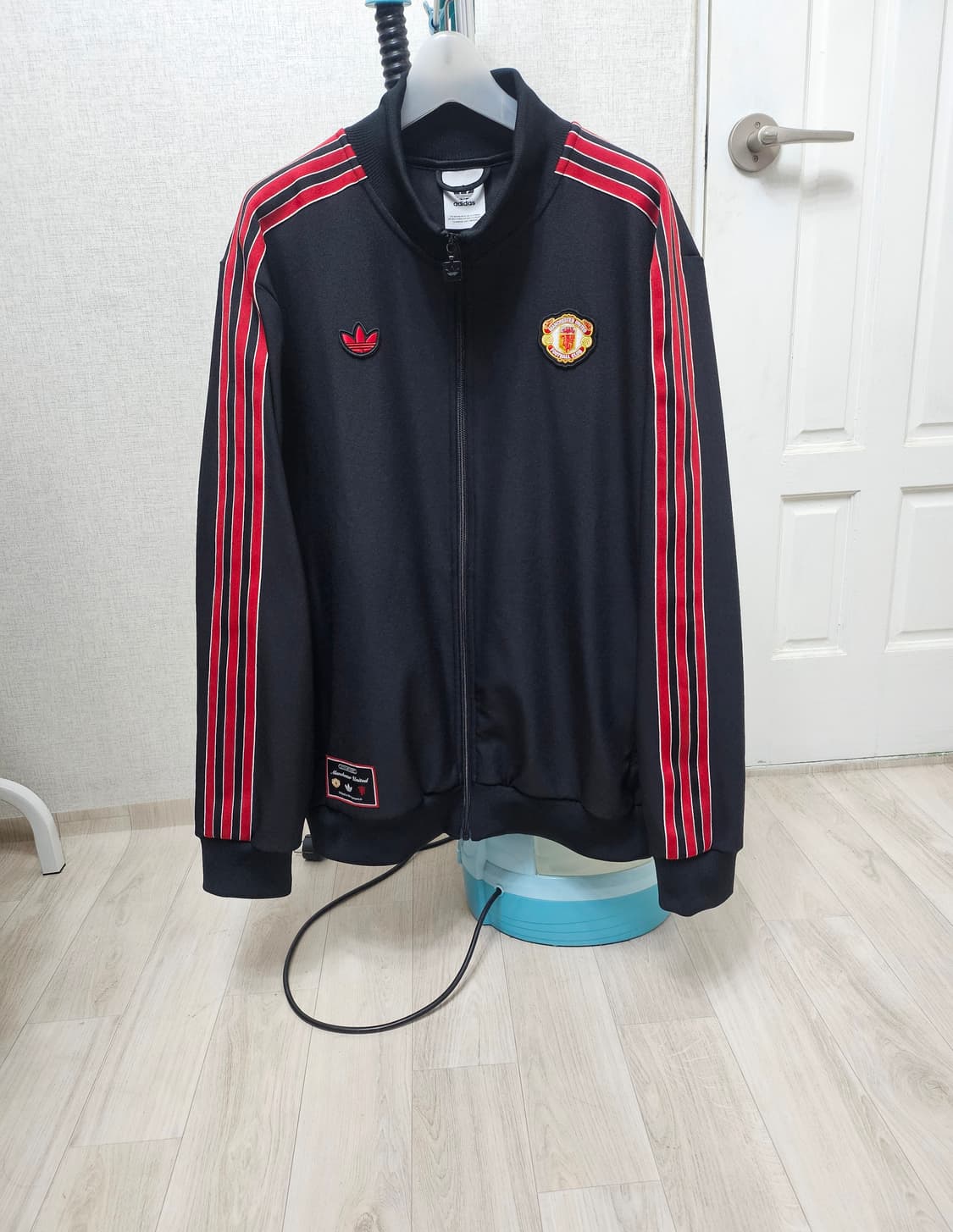 (110~115)2XL☆우주매물☆아디다스 파이어버드 맨유[검빨]트랙탑져지 상품이미지1