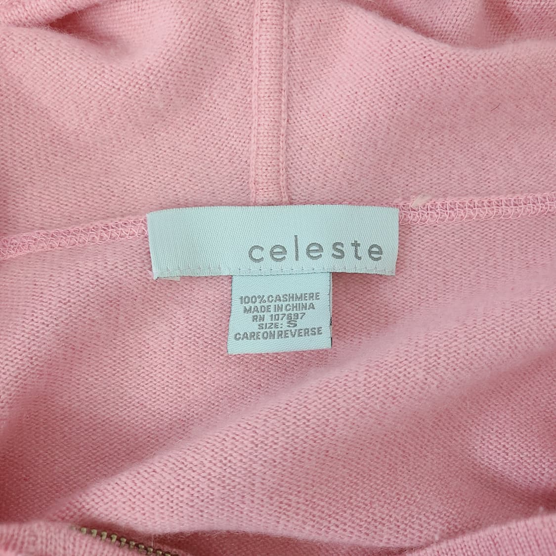 셀레스테(Celeste) 캐시미어 100% 후드 집업 S 상품이미지6