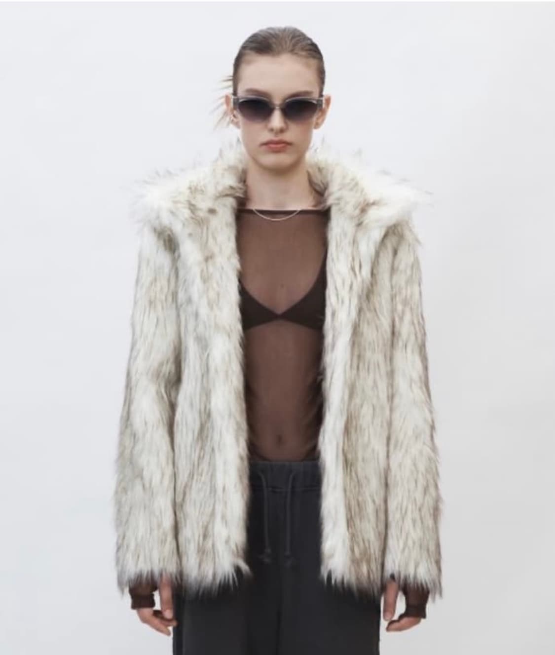 커렌트 헤비 믹스 퍼자켓 heavy mix fur jacket 상품이미지1