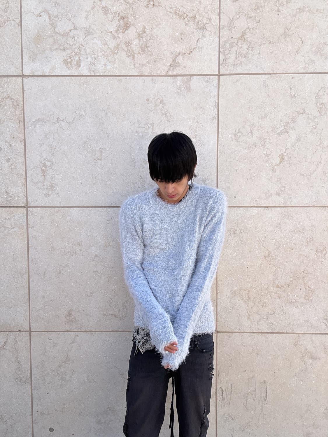 y2k Silver Fur Sleeve 상품이미지2