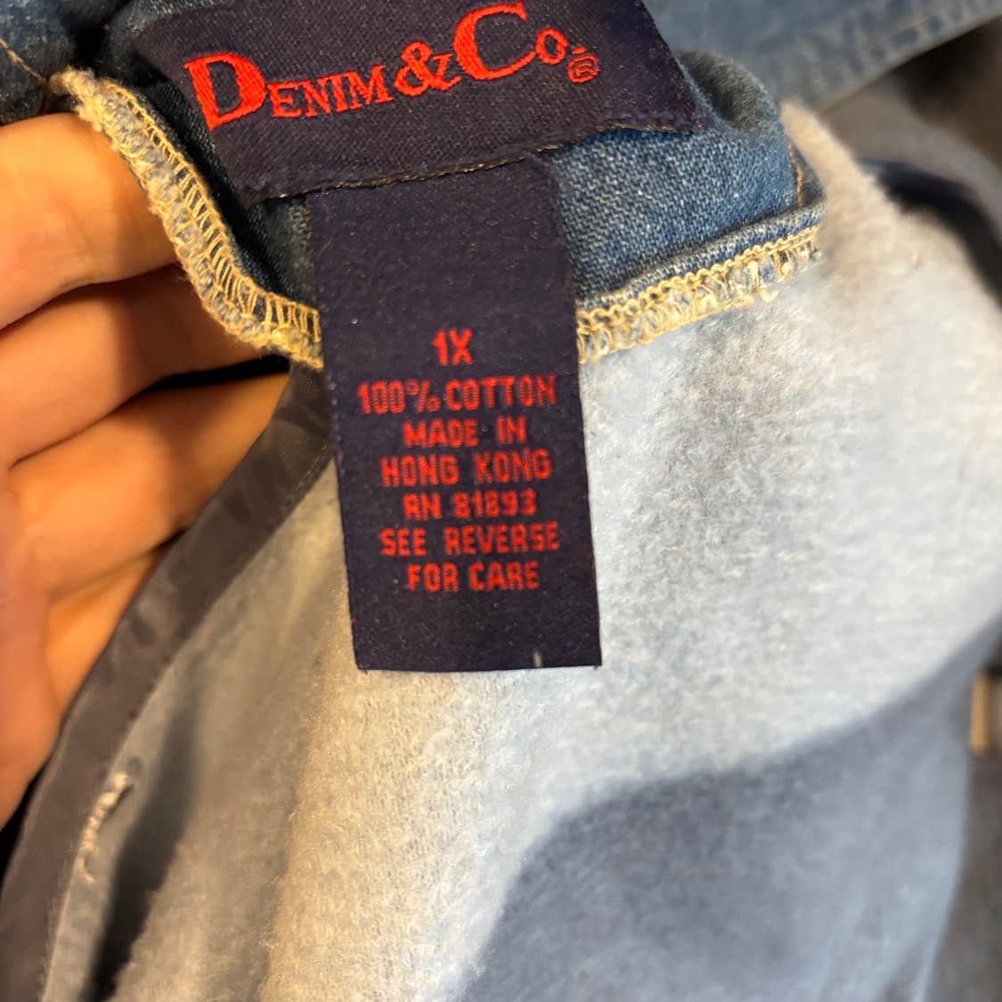 빈티지 데님앤 코 데님 더플 코트 상품이미지8