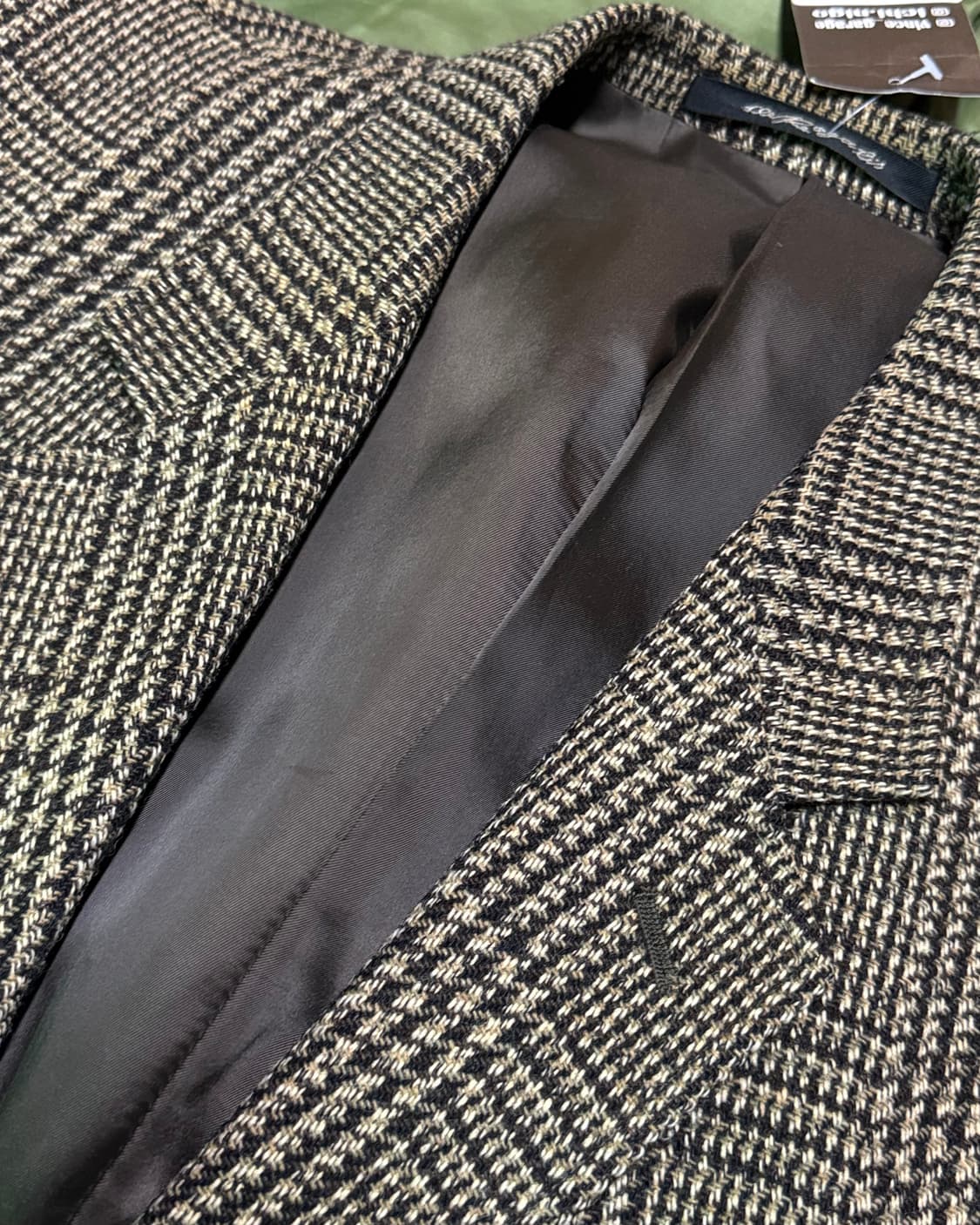 90‘s 빈티지 글렌체크 트위드 자켓 100-103 상품이미지2