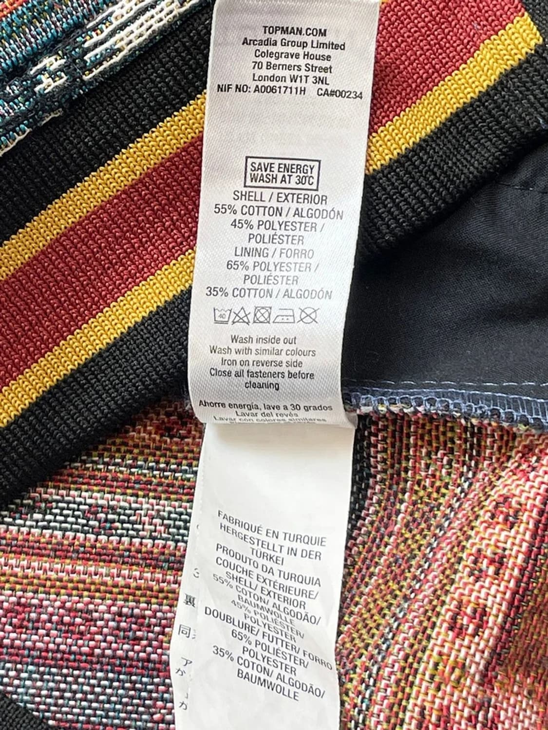 탑맨 Topman 태피스트리 패턴 집업 자켓 A1398 상품이미지7