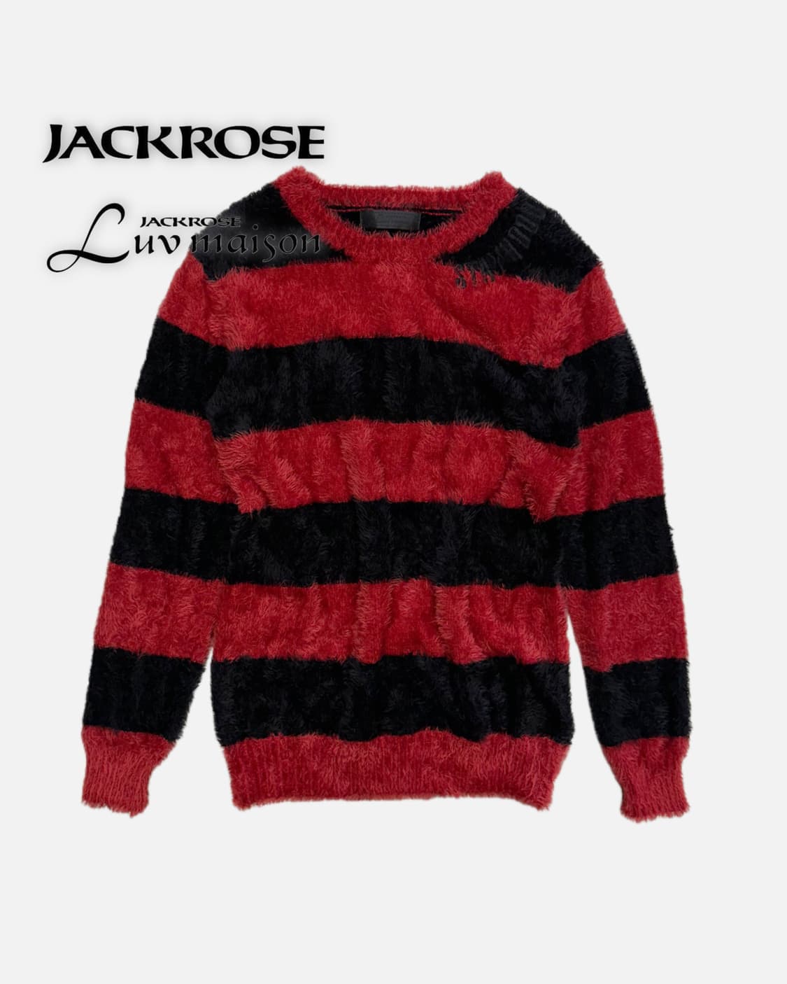 LUV MAISON stripe hairy knit 상품이미지1