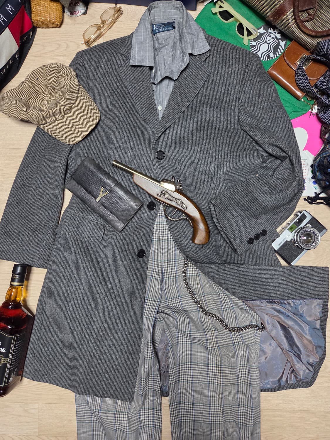 NINA RICCI 클래식 코트 그레이 수트 정장  상품이미지3