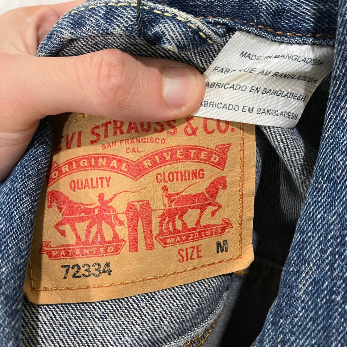 245 리바이스 데님 청자켓 상품이미지3