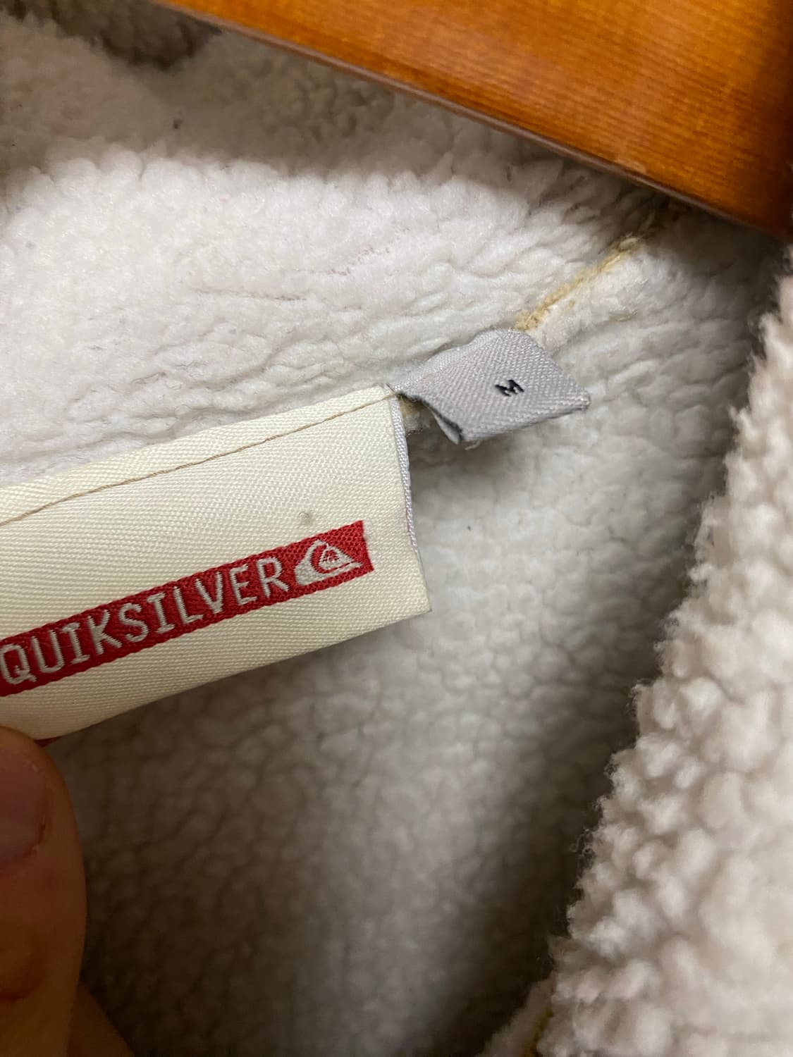 퀵실버 양털 코듀로이 후드집업자켓 M 상품이미지3