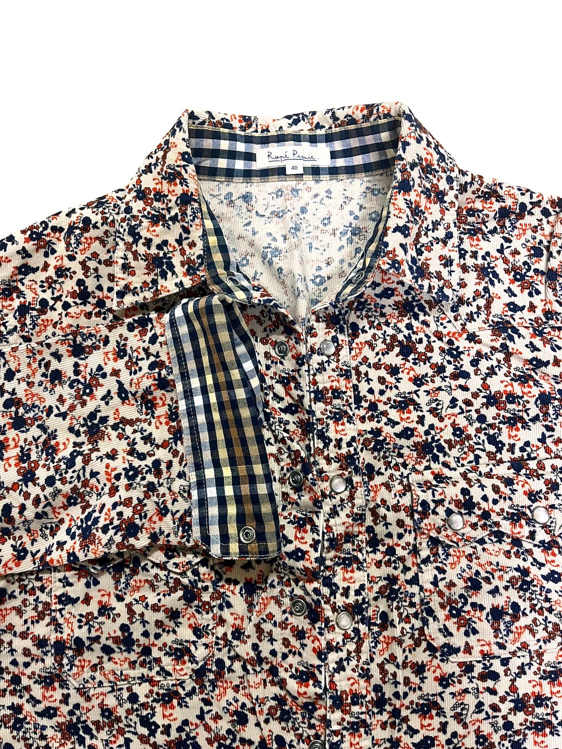 ropé picnic 플로럴 코듀로이 셔츠 상품이미지2