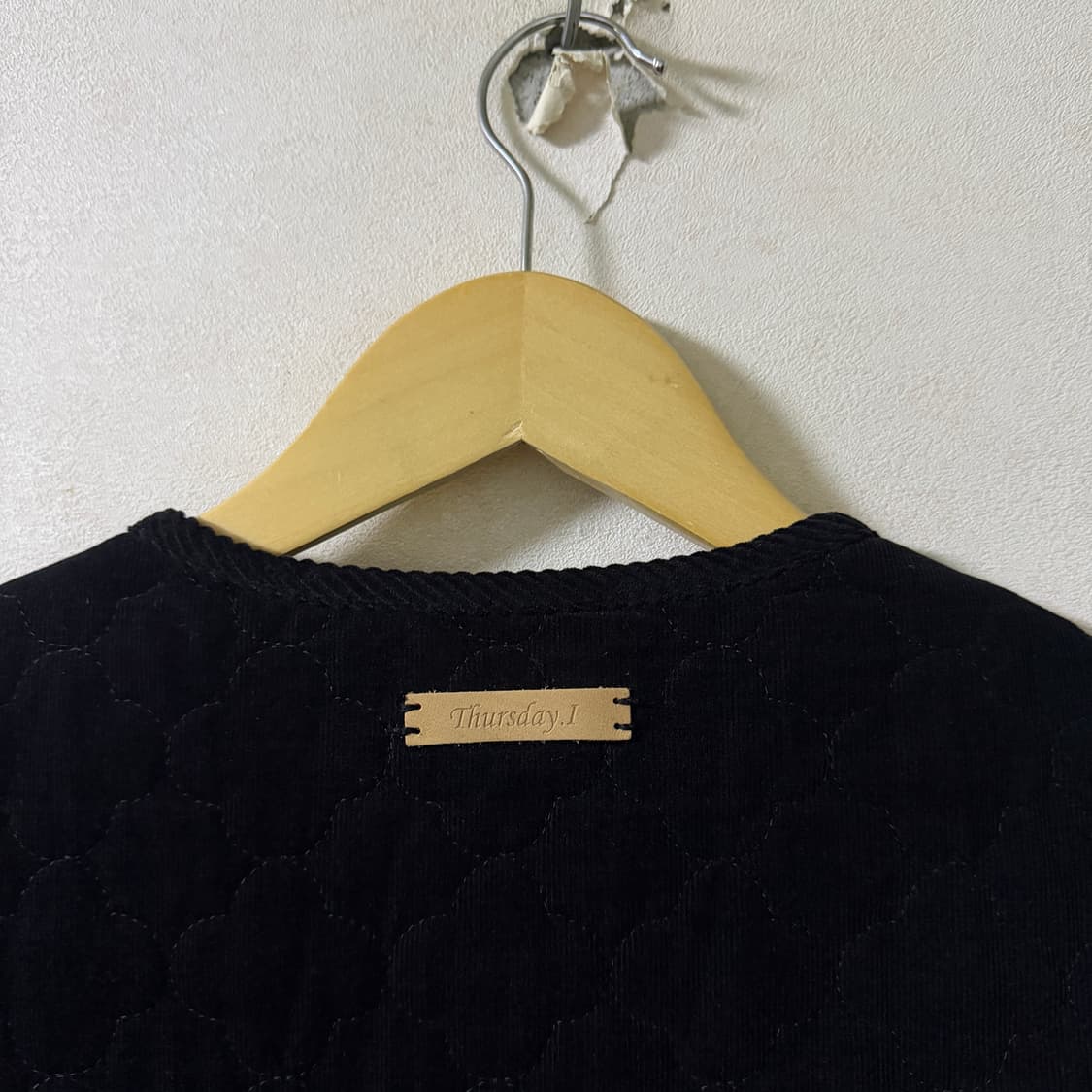 썰스데이아일랜드 코듀로이 하트 퀼팅 코트 S(66정도) 상품이미지5