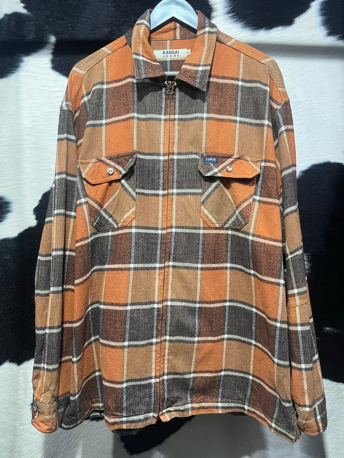 Kansai Jeans 체크 패턴 자켓 상품이미지2