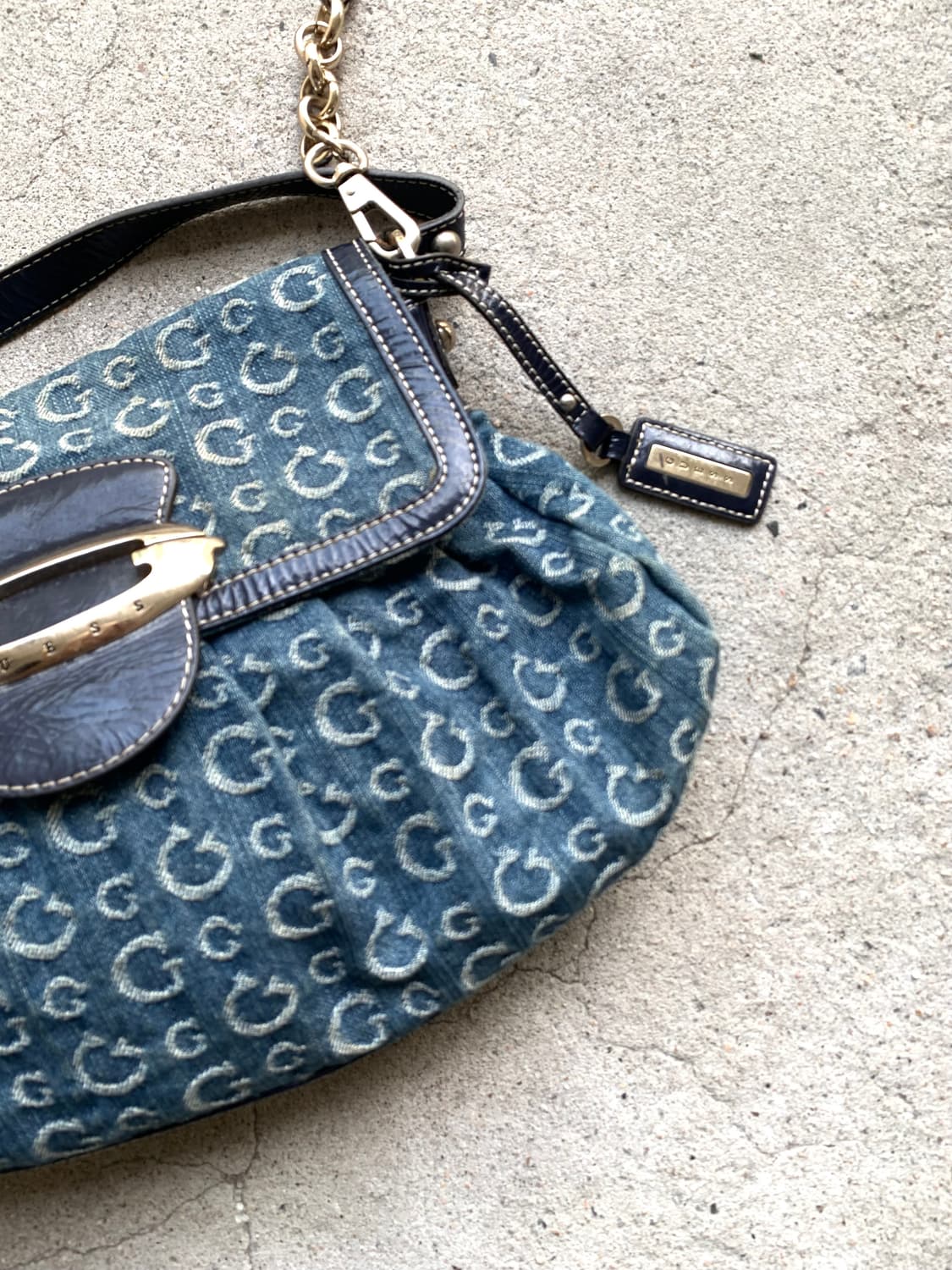 Guess 00s Pinterest mood denim shoulder  상품이미지3
