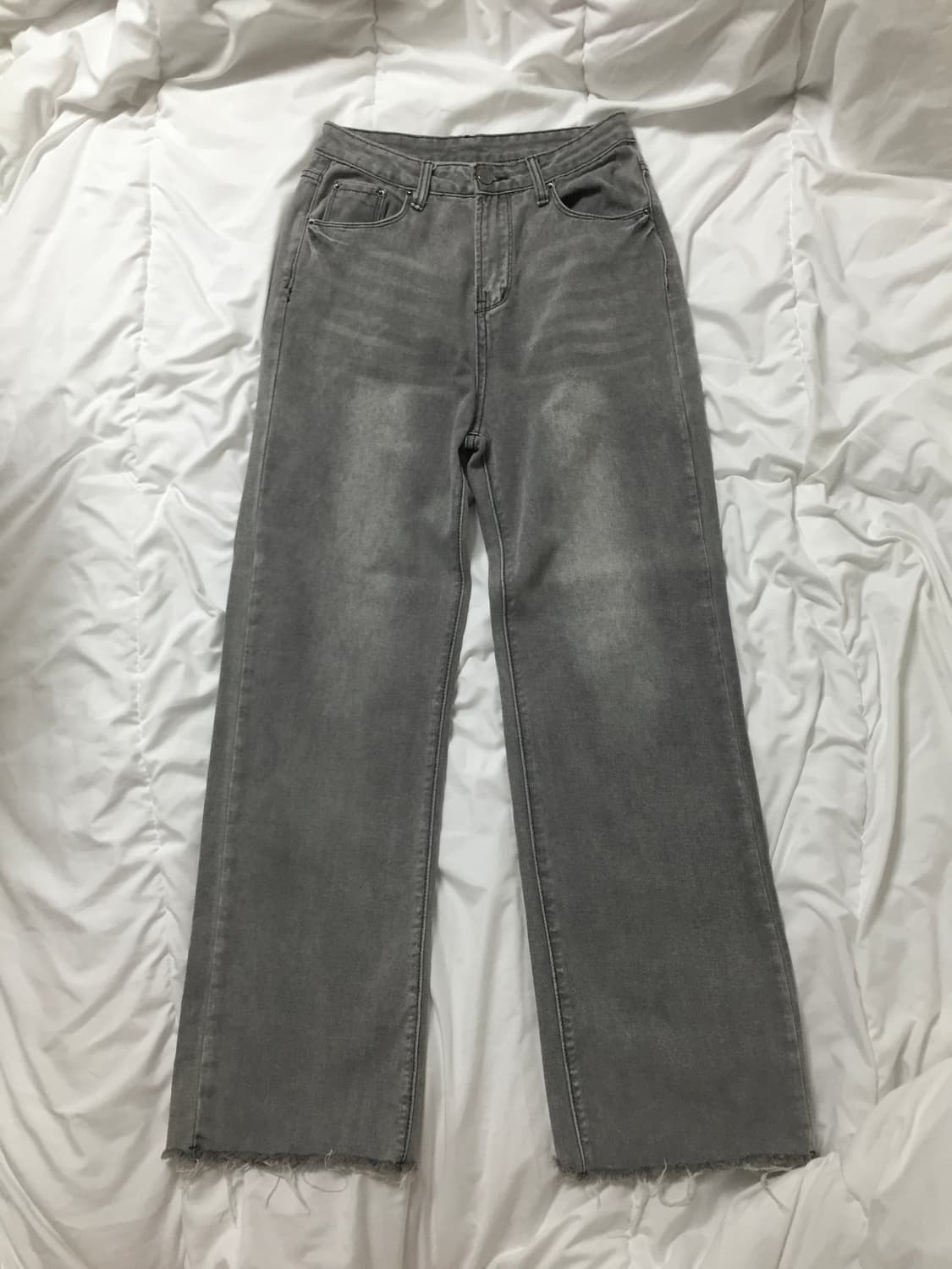 빈티지 그레이쉬 워싱 데님 그레이진 상품이미지2