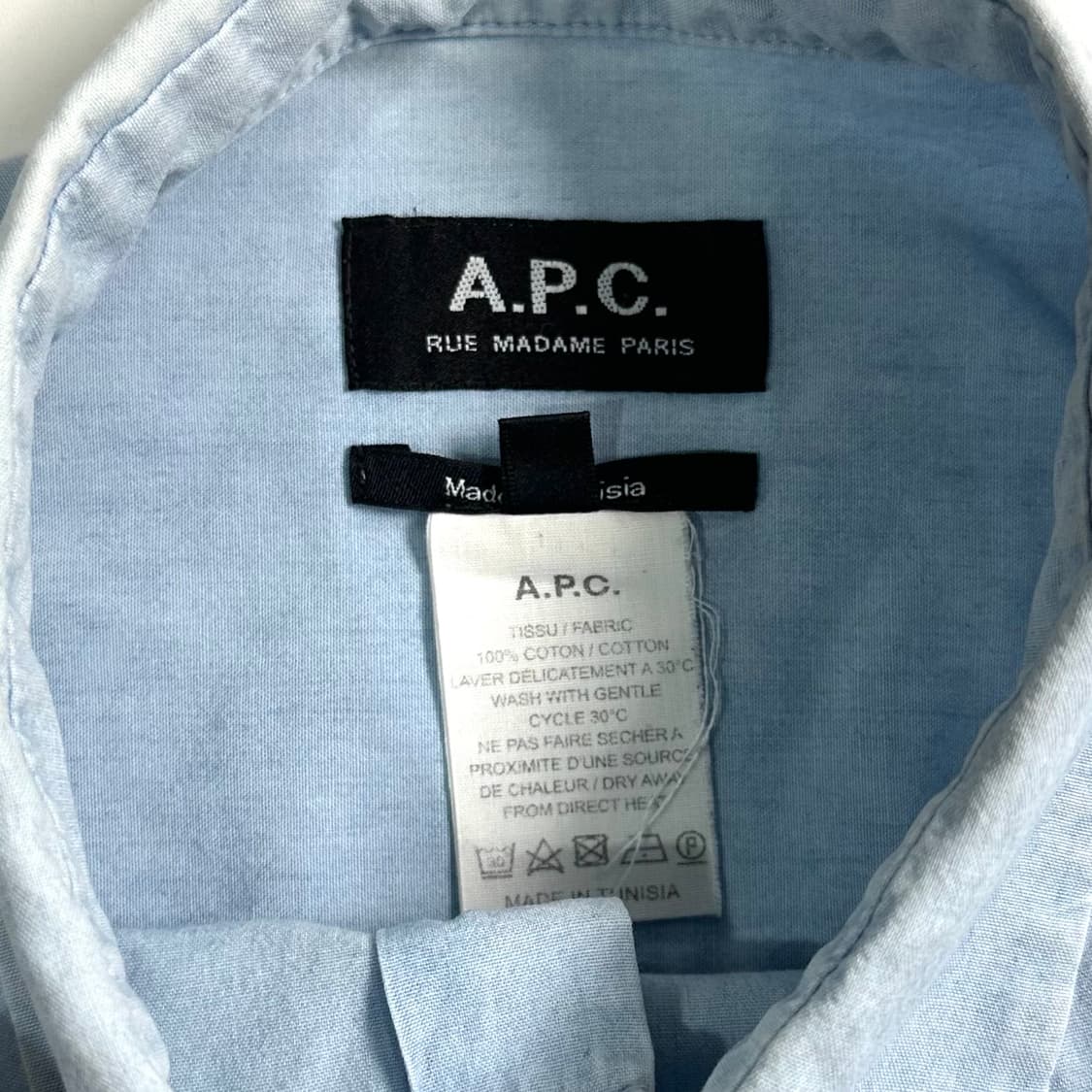 APC 아페쎄 샴브레이 셔츠 상품이미지5