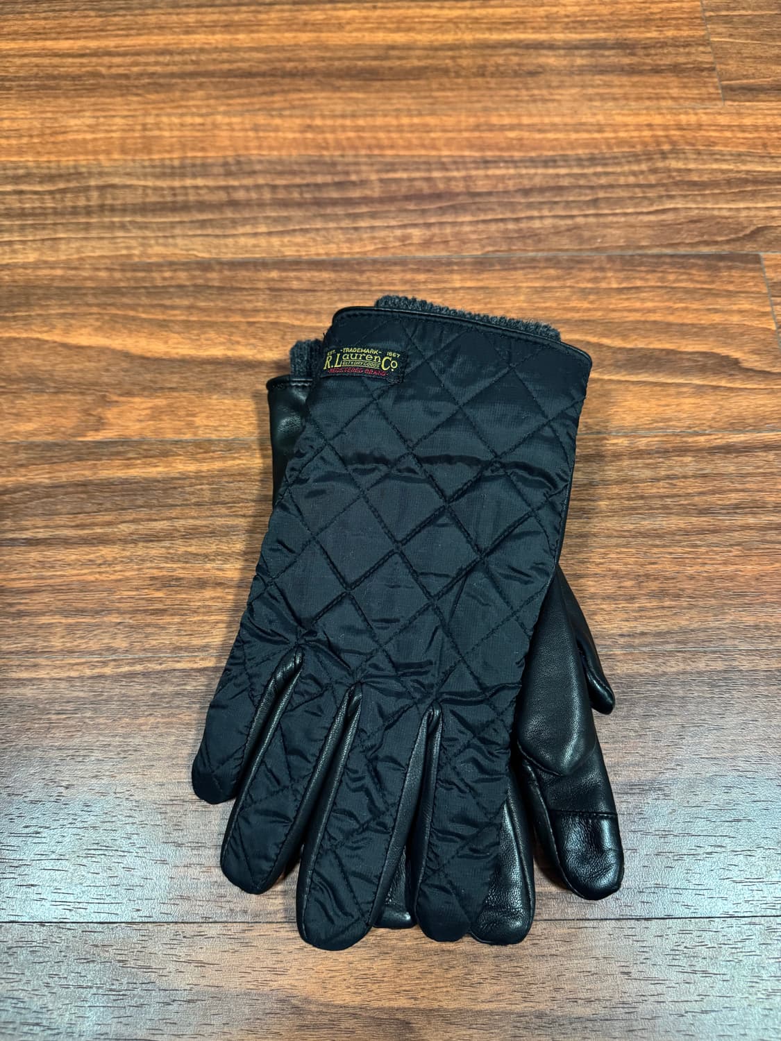 폴로 남성 퀼팅 가죽 장갑 상품이미지2