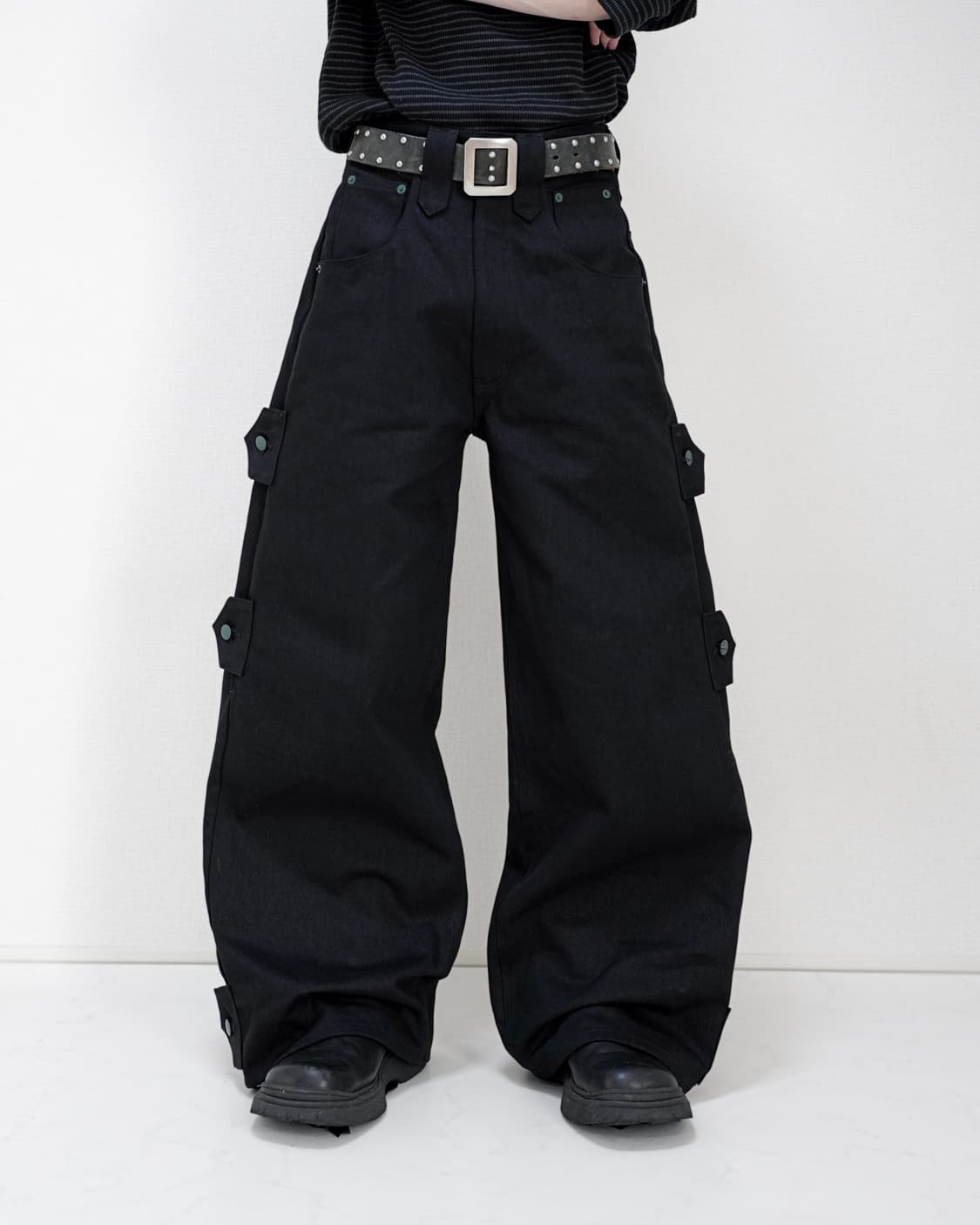 TΣist 4way Side Belt Rigid Denim Pants 상품이미지5