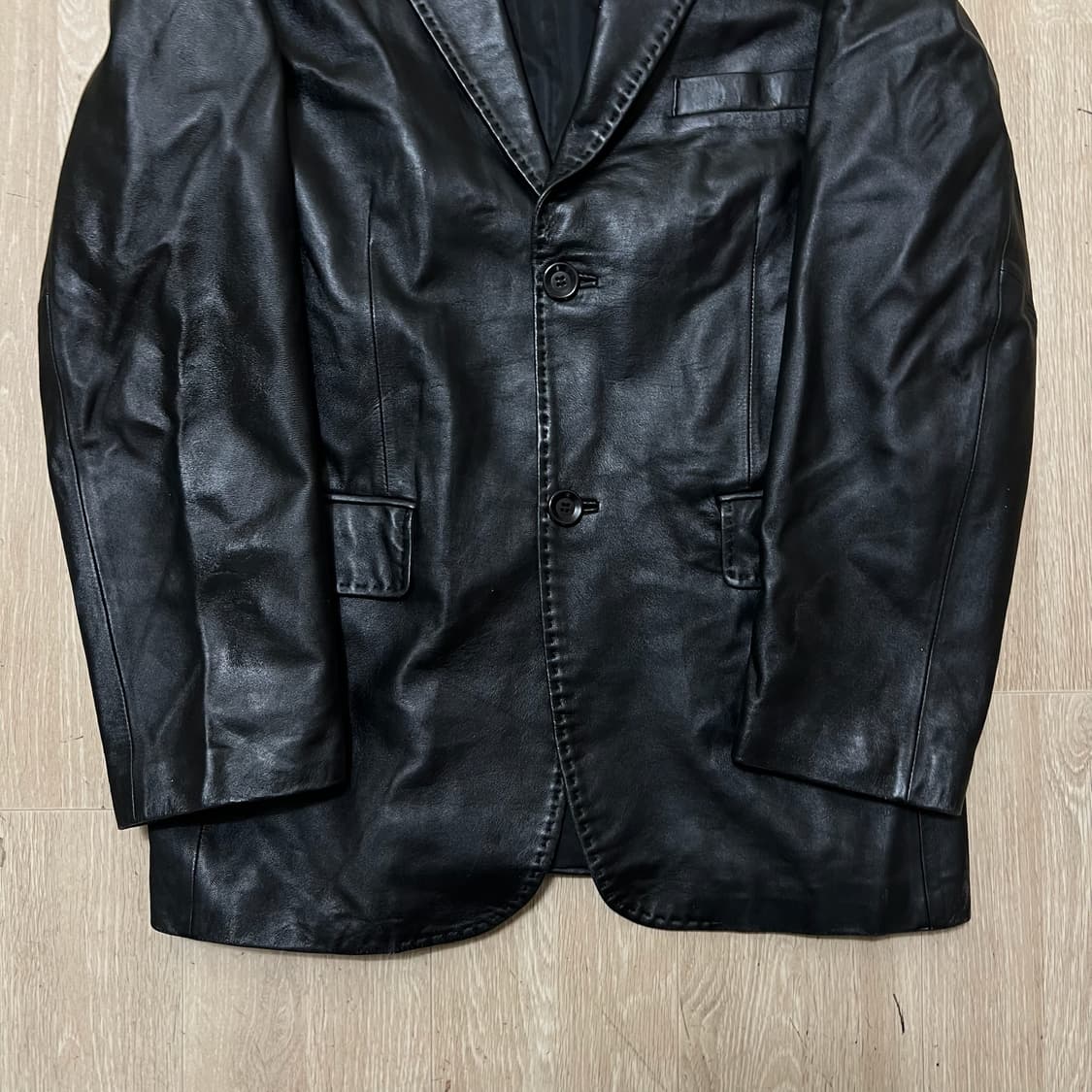 그랜드 남성 천연 양가죽 라이더 가죽자켓 M/95  상품이미지3