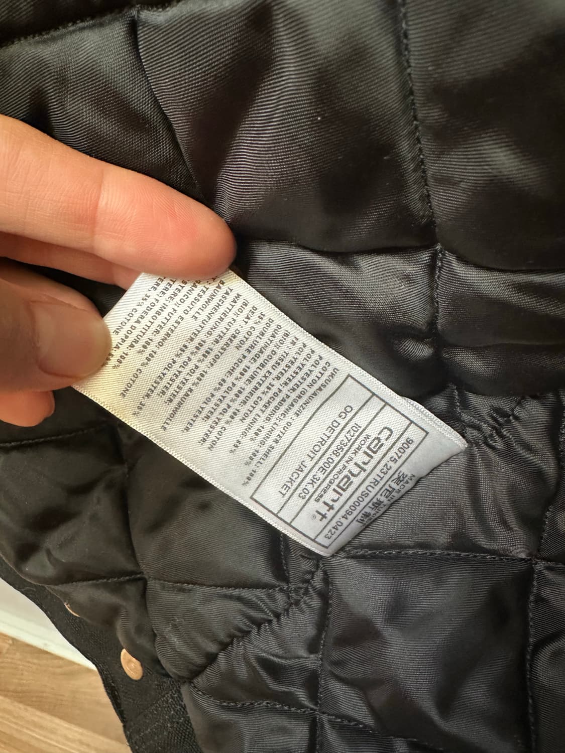 칼하트 wip 디트로이트 자켓 블랙 m 상품이미지4