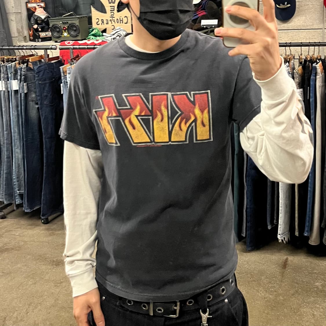 2001 Kiss 플레임 로고 벤드티 (95) 상품이미지7