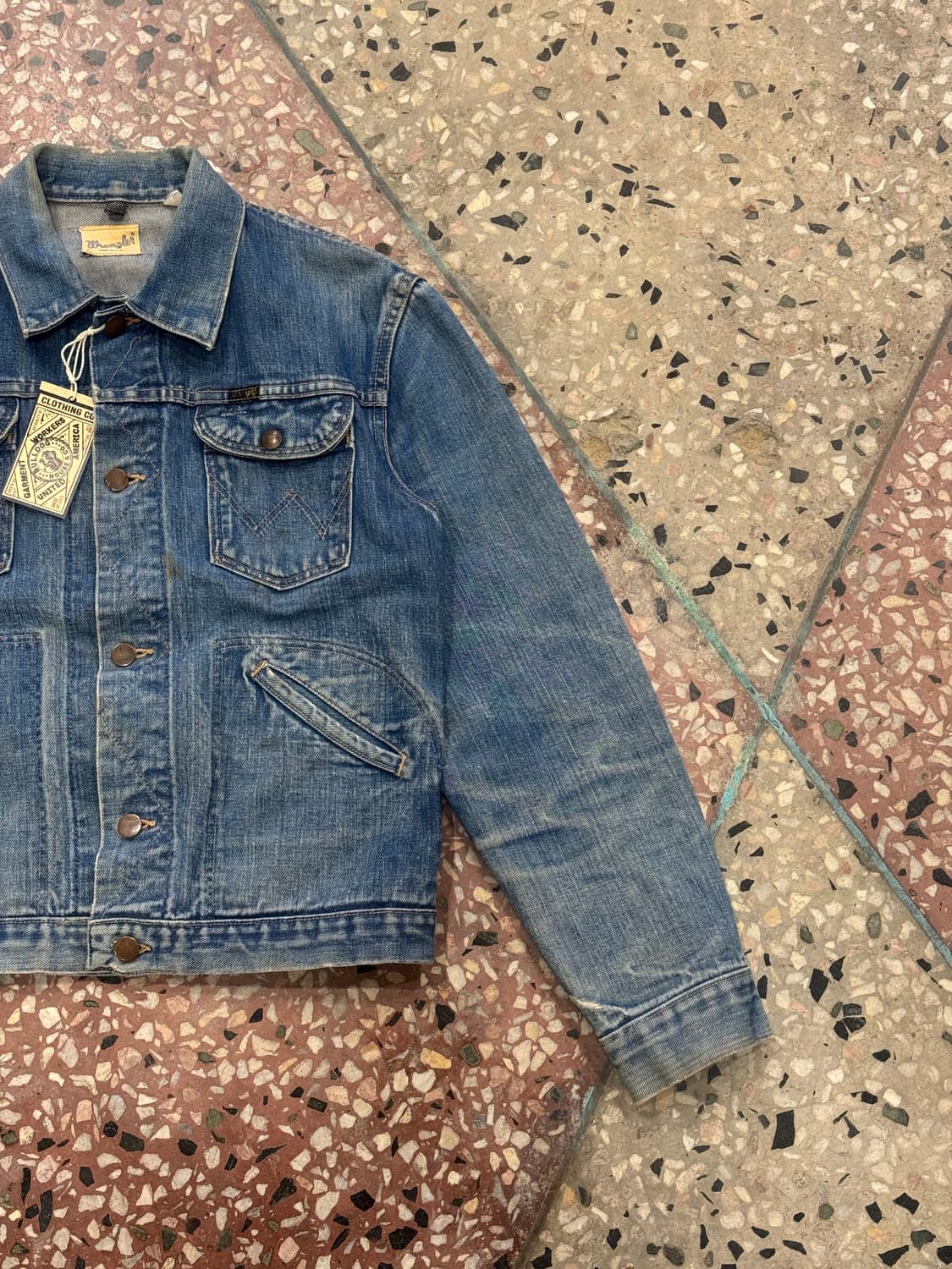 60s Wrangler 124MJ 데님 자켓 (36~38) 상품이미지4