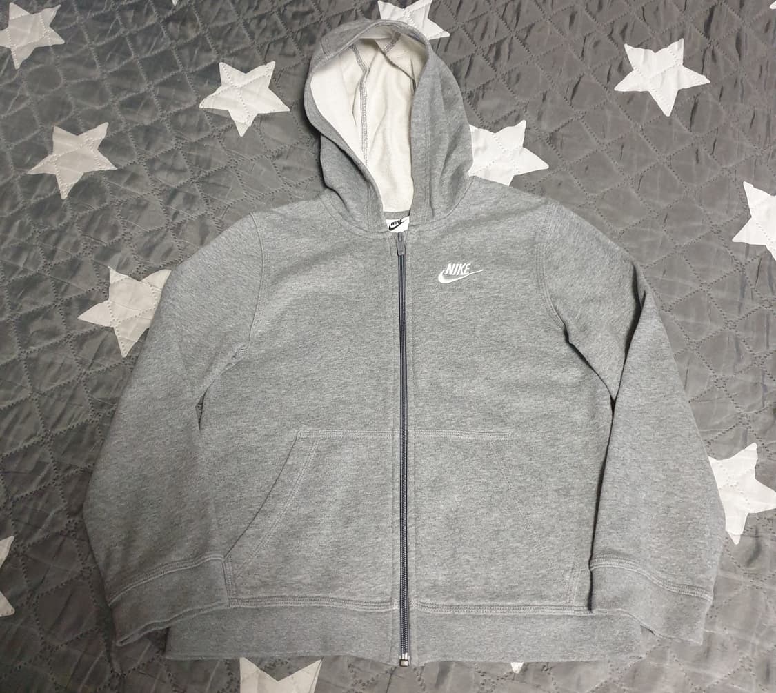 나이키 NSW클럽 딱붙핏 후드집업 그레이 (M) 상품이미지1