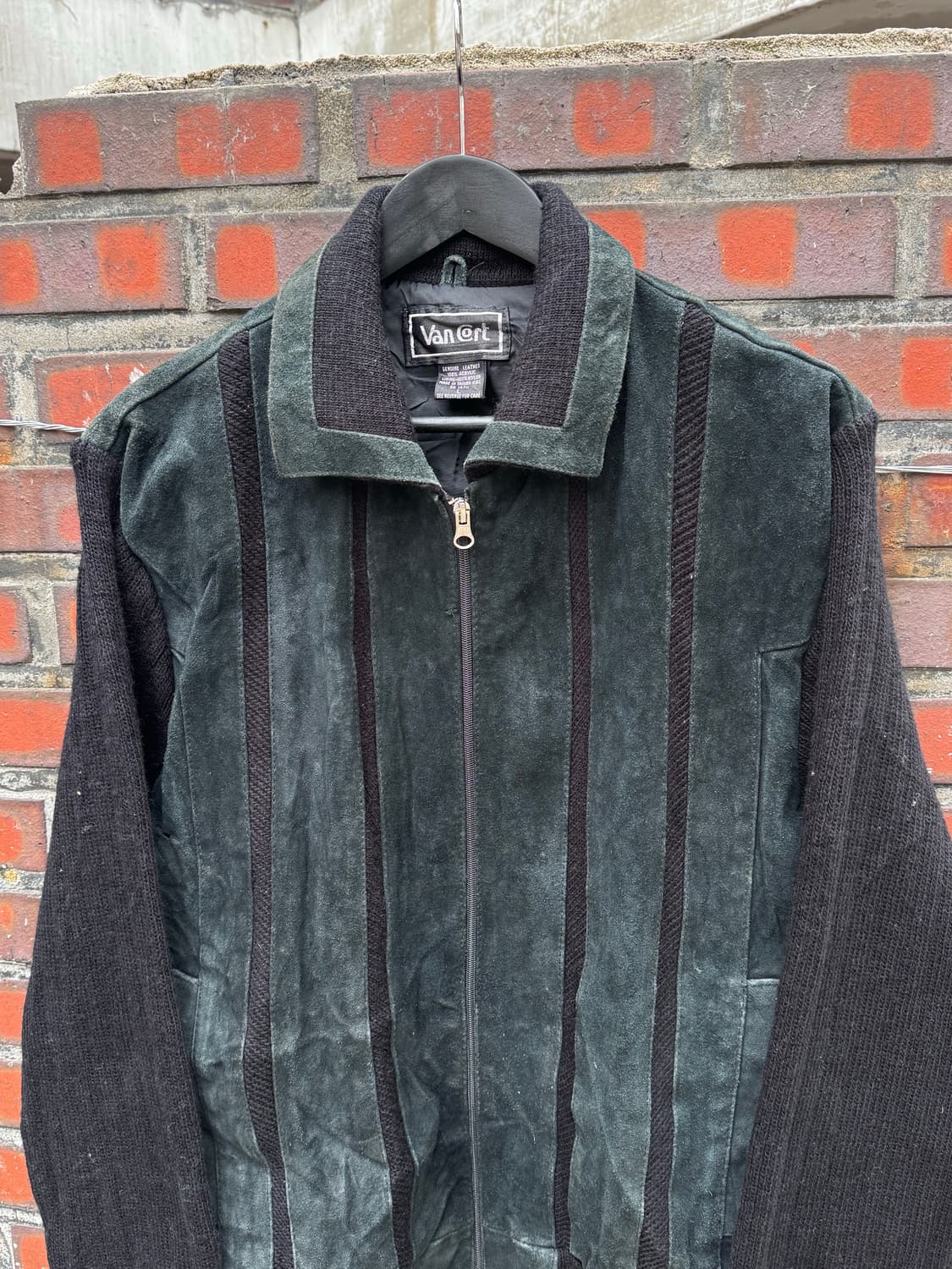 Van Corf 스웨이드 니트 집업  상품이미지3