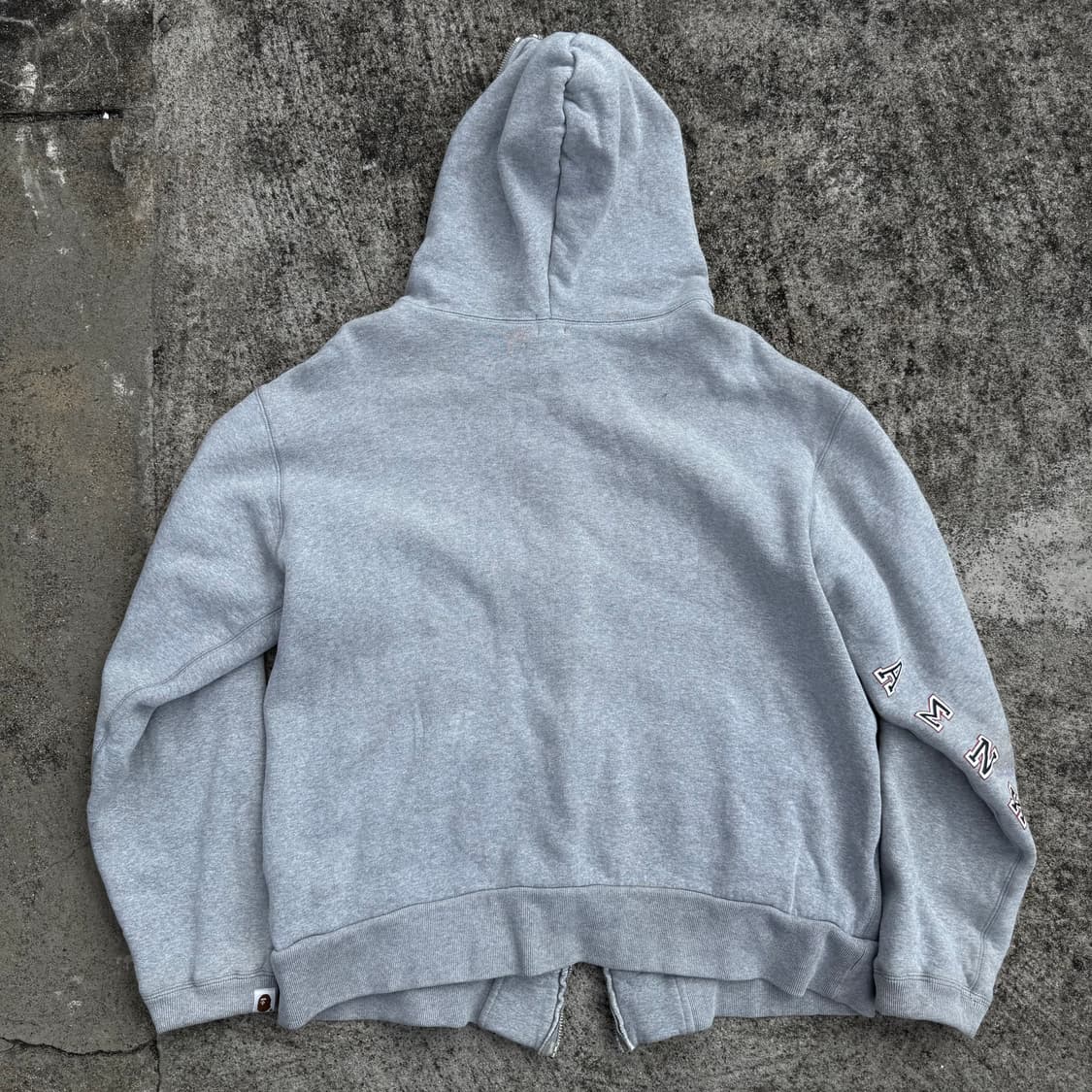 [XL] 00s Bape 베이프 Two-Face 써멀 후드집업 상품이미지3