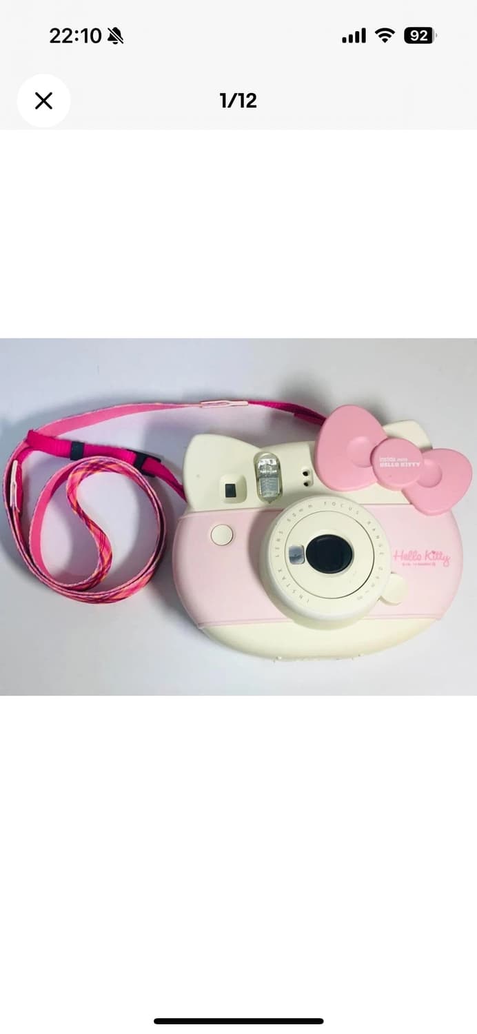 인스탁스 미니 헬로 키티 카메라 바디 + 스트랩 후지필름 즉석 필름 폴라 상품이미지1