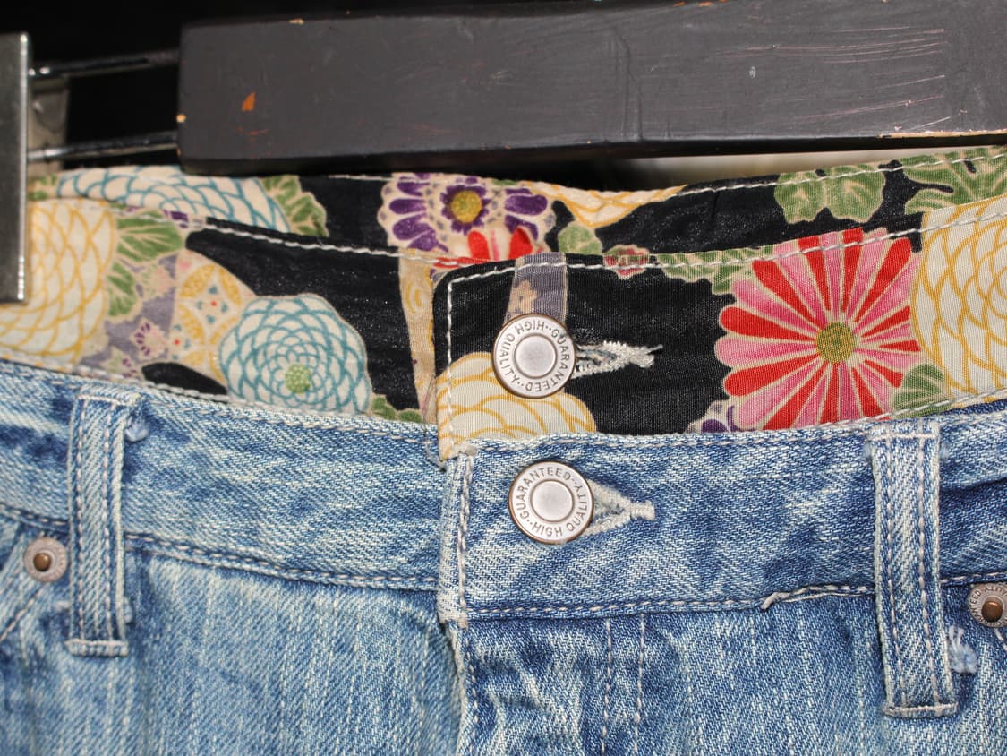 Oriental Pattern Grunge Point Denim 상품이미지7