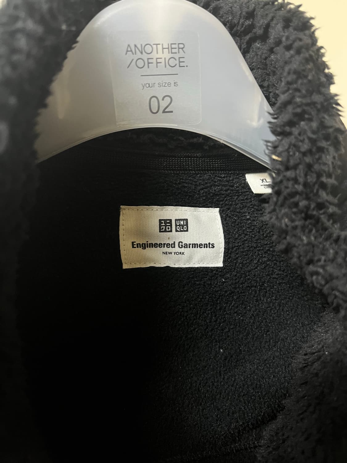 [XL] 유니클로 엔가 후리스 블랙 엔지니어가먼츠 상품이미지2