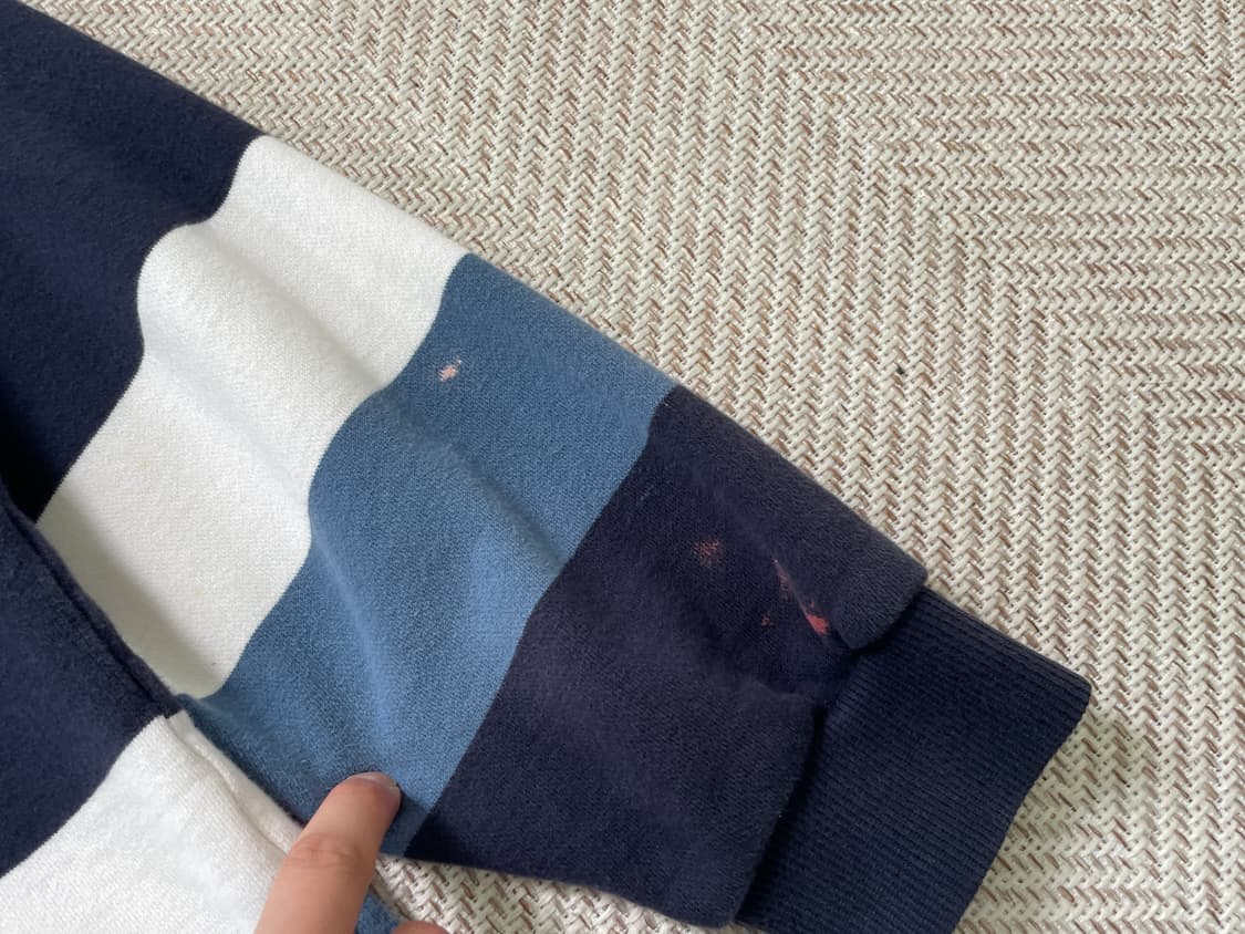 캔터베리 스트라이프 럭비 하프집업  상품이미지8