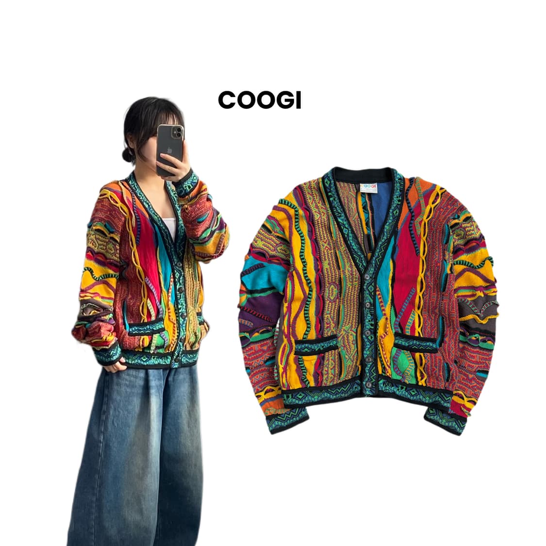 쿠지 오스트레일리아 케이블 니트 가디건 상품이미지1