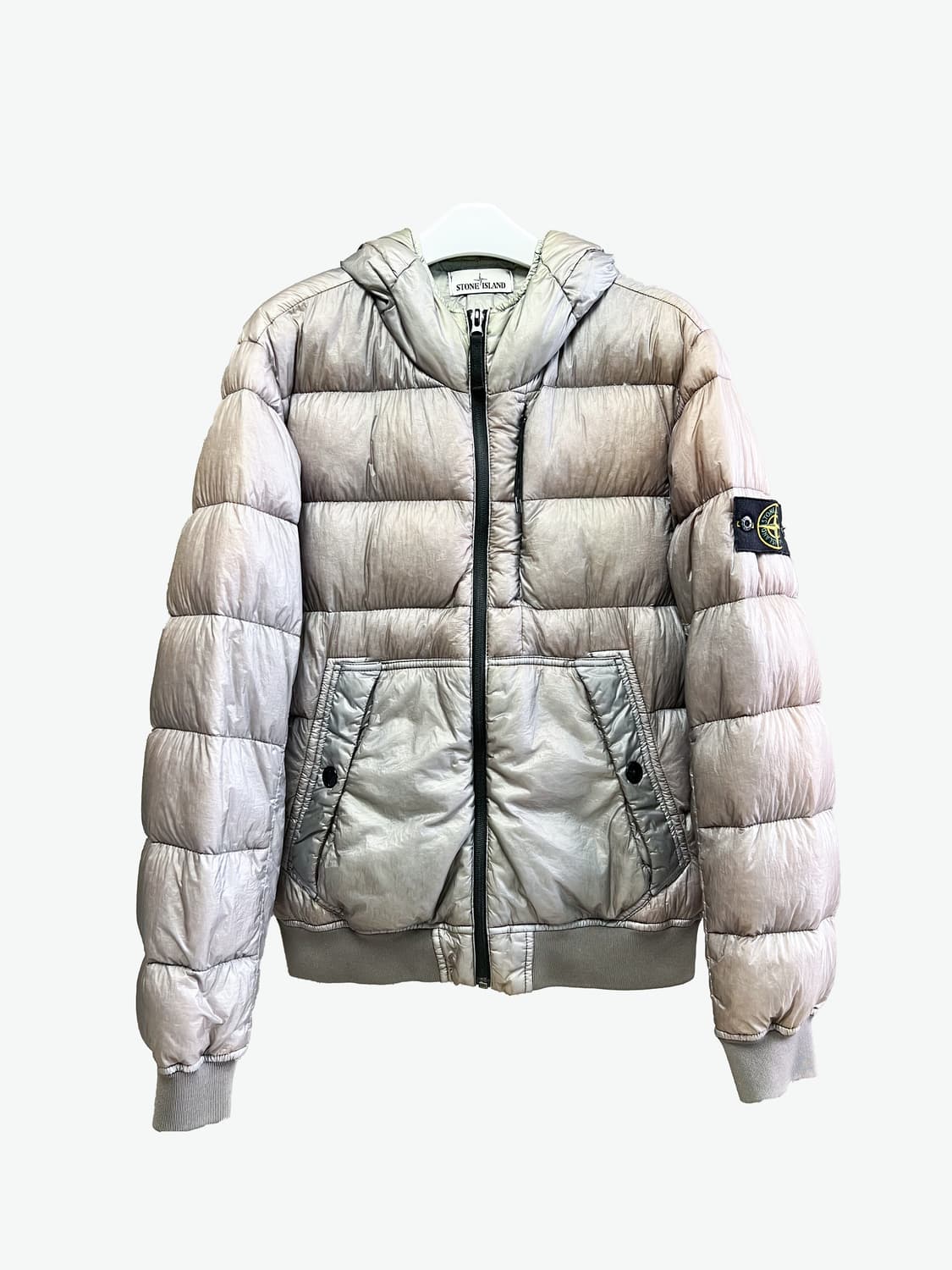 [L/매장판] 스톤아일랜드 가먼트다잉 후드 패딩 상품이미지1