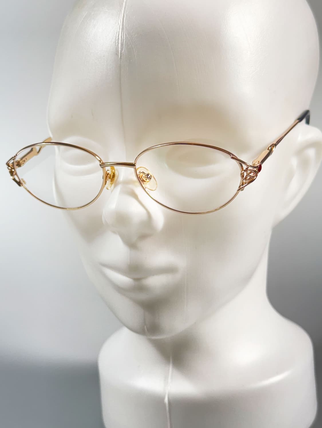 90s 일본제 MATSUDA 골드 오벌 메탈 프레임 빈티지 안경 상품이미지9