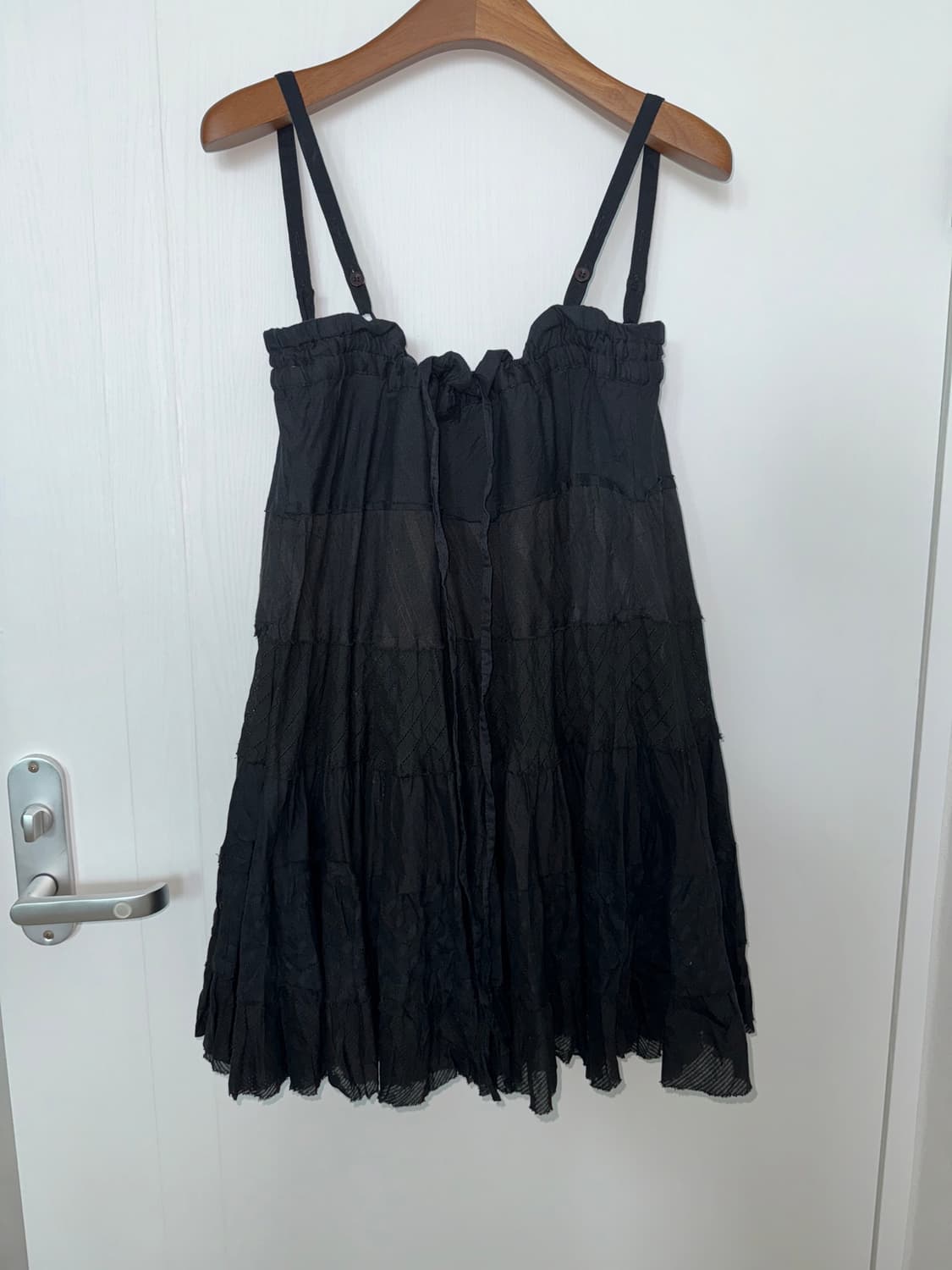 Black Tiered Camisole Dress 상품이미지1