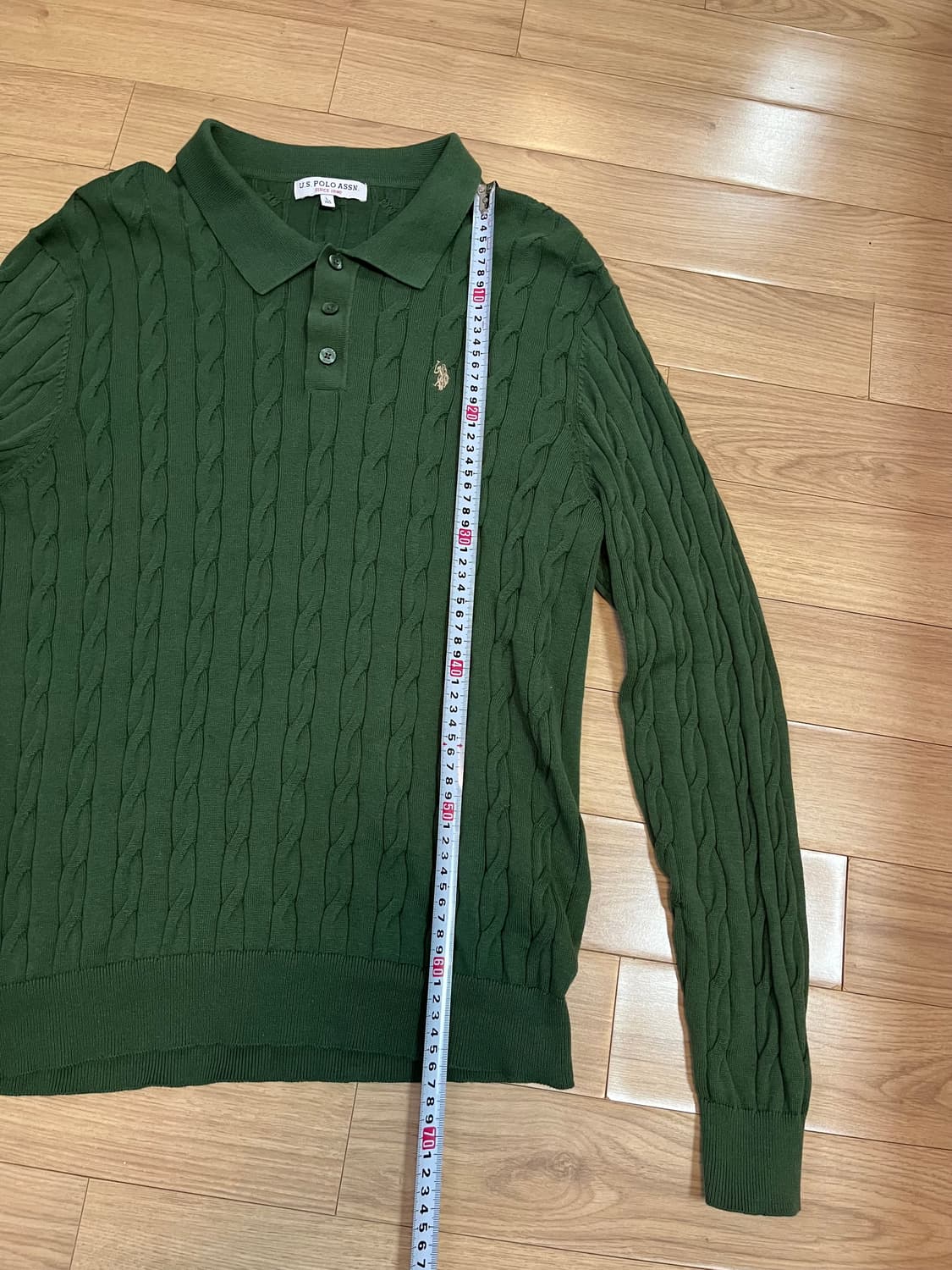 U.S. polo assn 꽈배기 카라 니트 100 상품이미지5