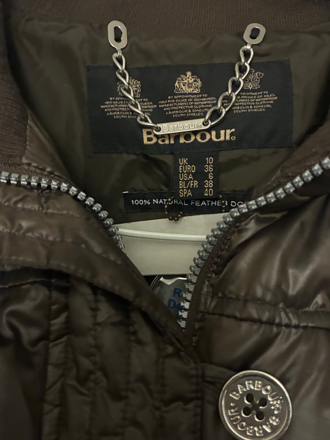 바버 브라운 패딩 상품이미지3