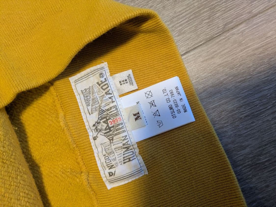 휴먼 메이드 하트 츠리아미 후드 옐로우 상품이미지6