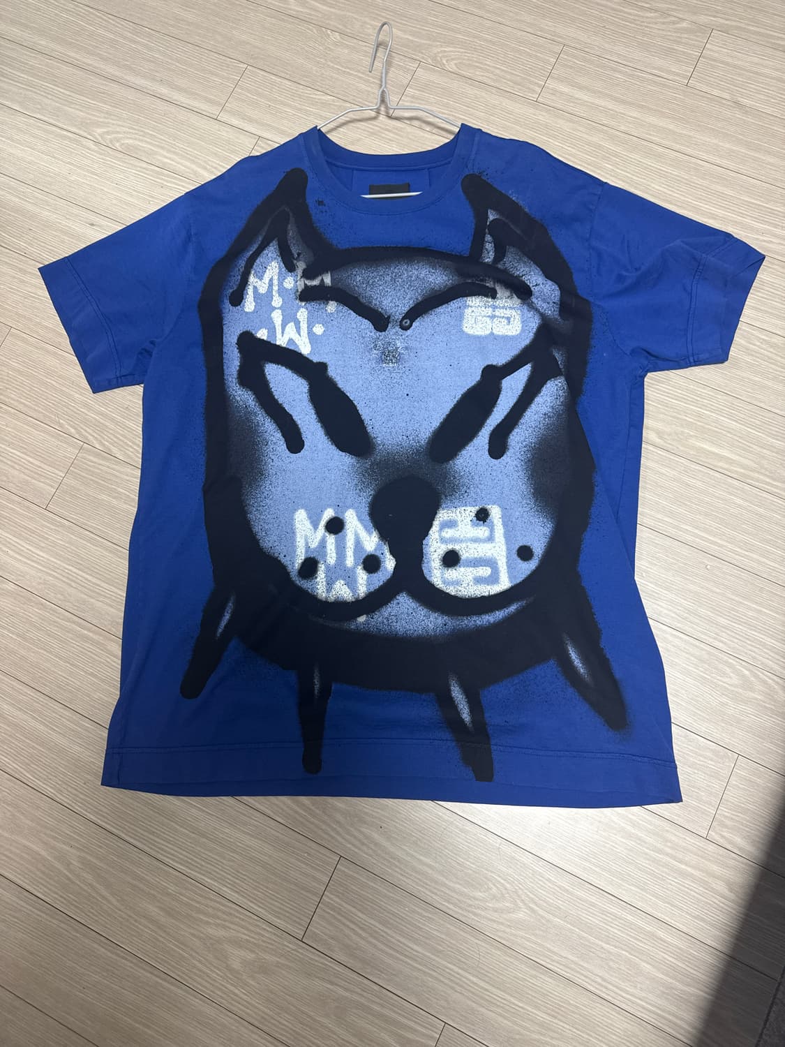 지방시 x 치토 워싱 블루 그래피티 반팔티 상품이미지2