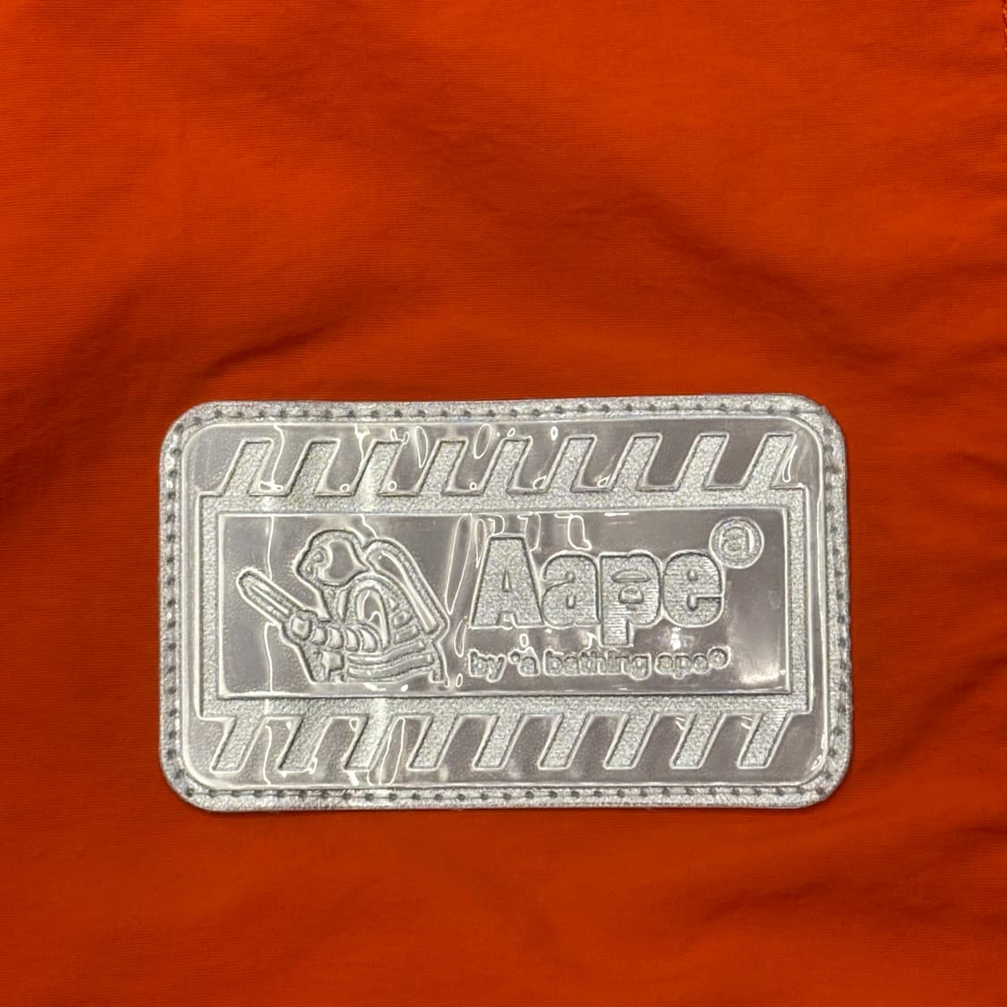 XXL 새상품 Aape 에이프유니버스 오렌지 내장후드 아노락 상품이미지7