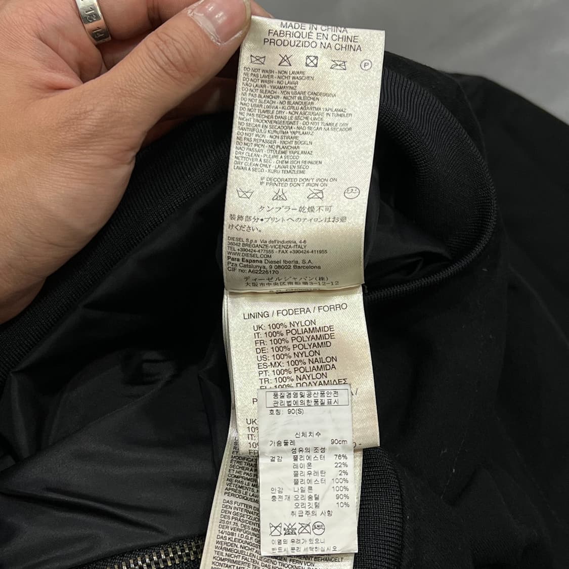  디젤 패디드 롱 점퍼 y14641 상품이미지8