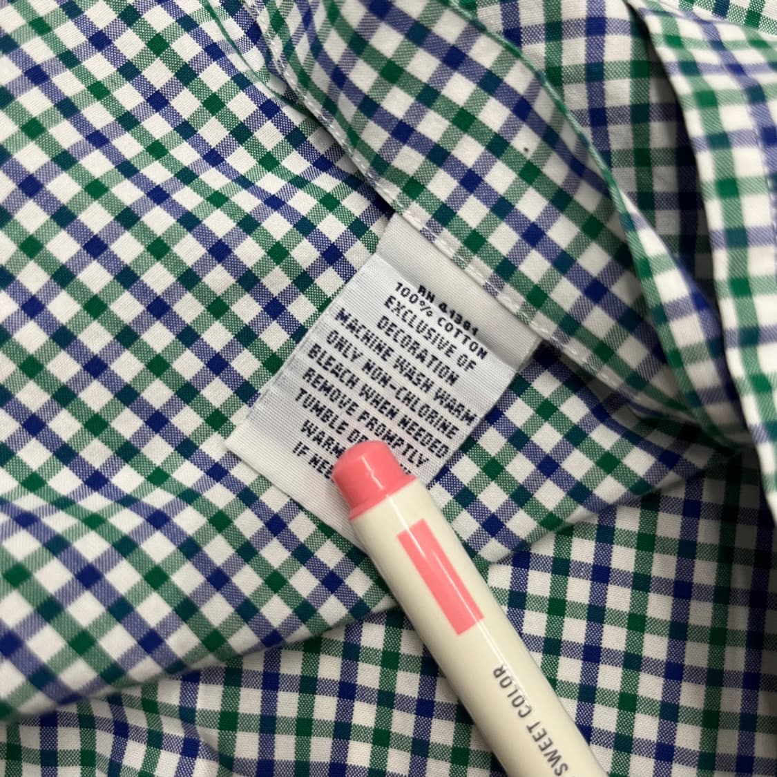 폴로 랄프로렌 그린체크 반팔셔츠 L 상품이미지7