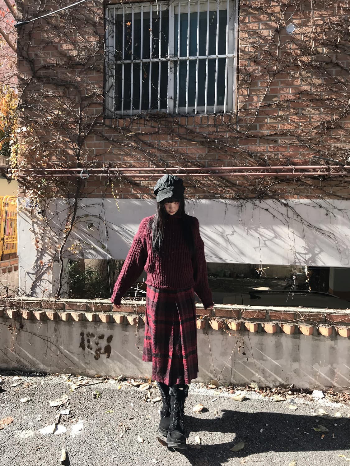 Cathrine Red Check Skirt 상품이미지6