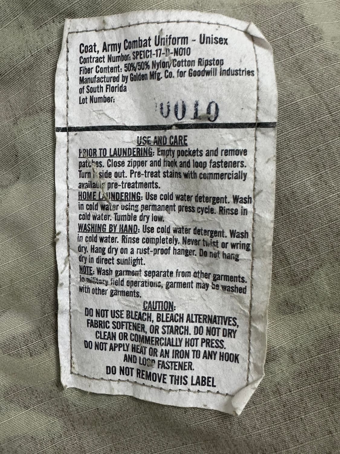 미군 OCP 전투복 상의 (M/S) (L) 상품이미지7