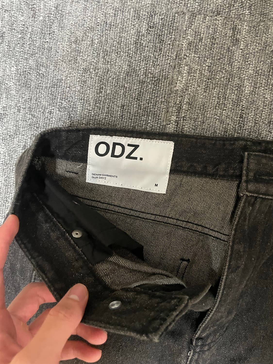 웨이비 커브드 와이드 데님 팬츠 [새상품] 상품이미지5