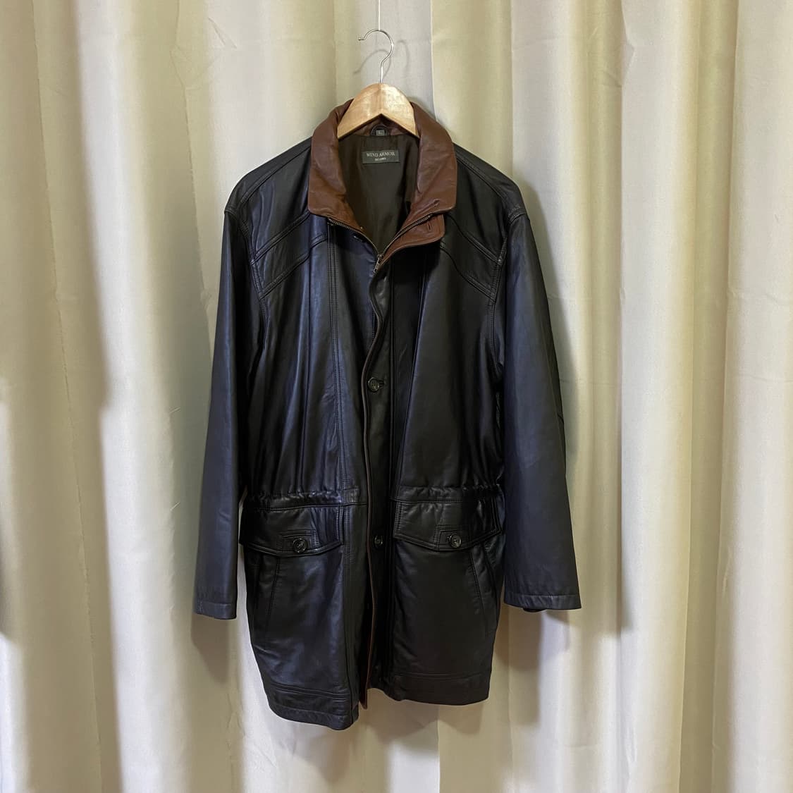 Vintage leather parka 상품이미지3