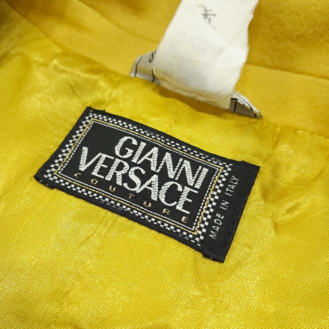 CN890W M 베르사체 꾸뛰르 울 캐시미어 롱코트 상품이미지5