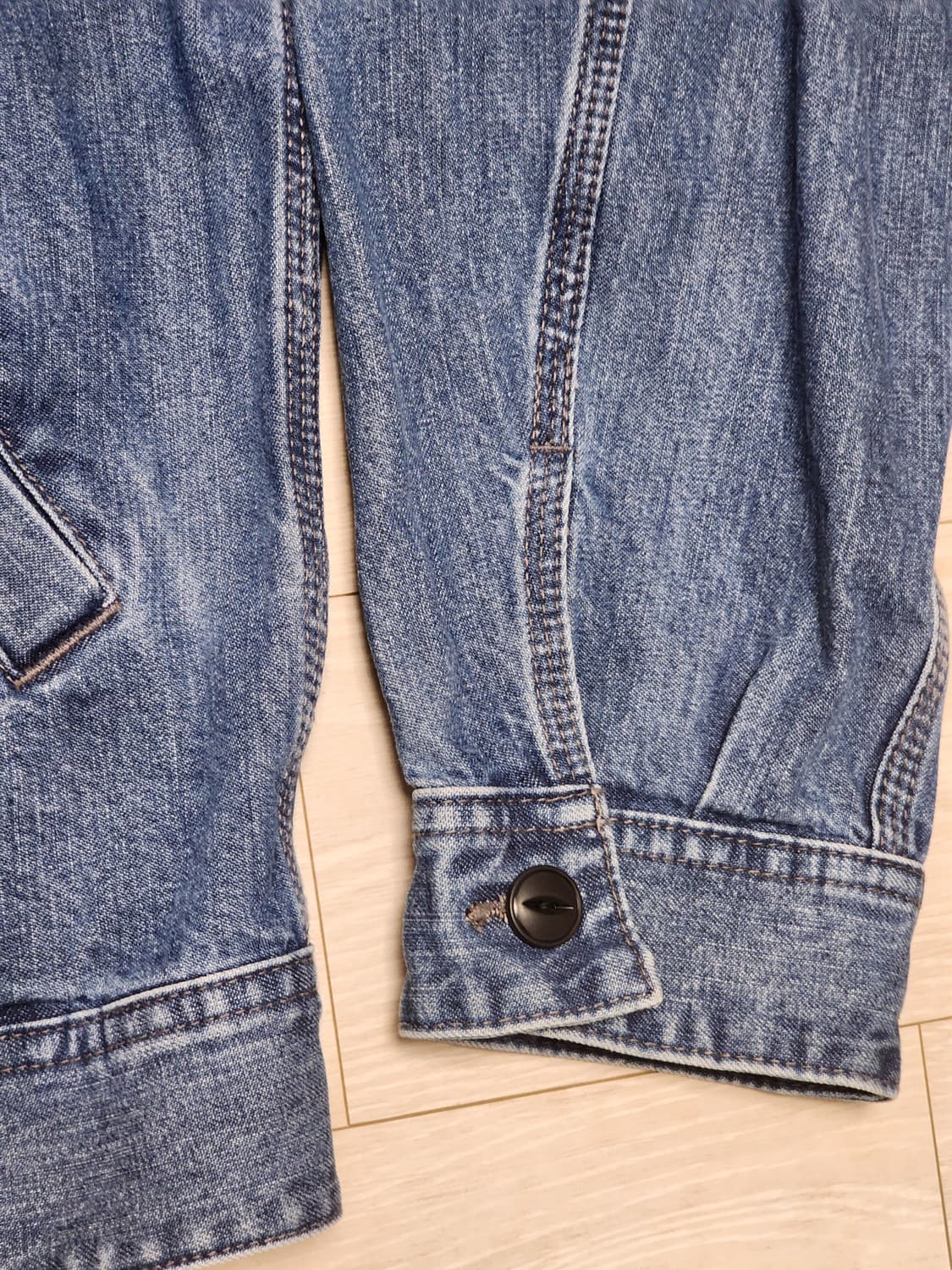 유니클로 데님집업블루종 XL 상품이미지6