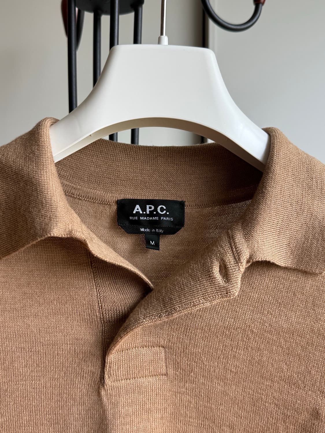 [M] A.P.C. Collar Sweater Beige 상품이미지3