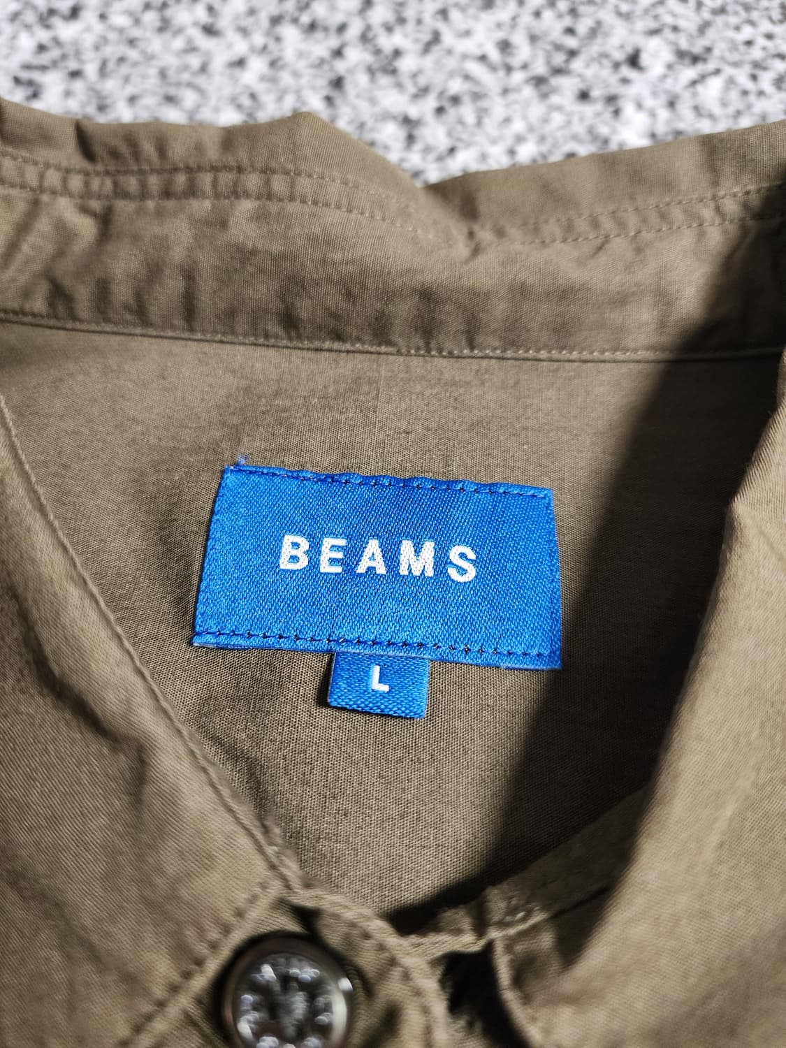 Beams 카키면셔츠 상품이미지2